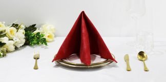 How to Fold the Three-fold Austrian Veal Dish Napkin - Thumbnail