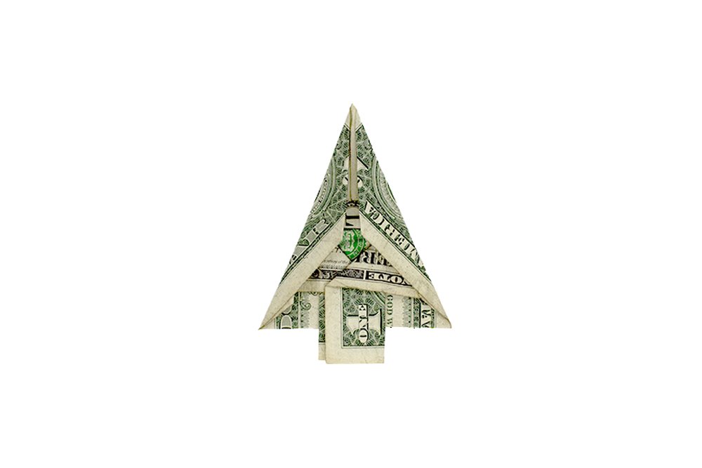 How to Fold a Dollar Bill Origami Tree- Step 014
