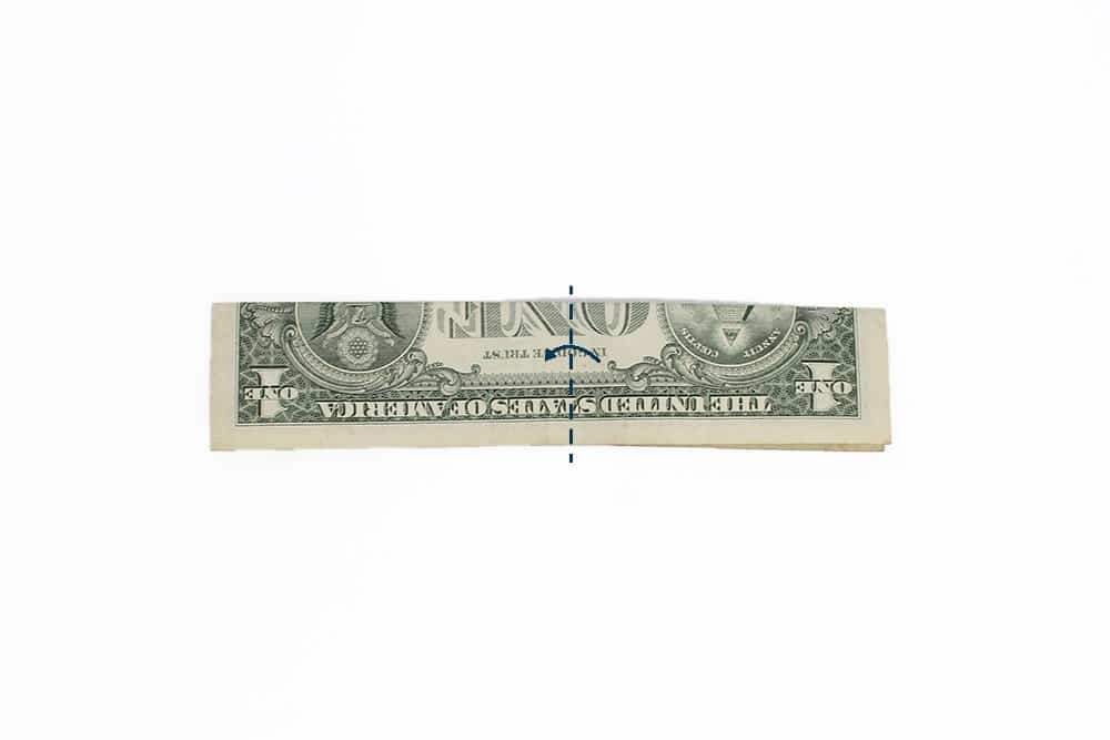 How to make a Money Origami Boot - Step 03A