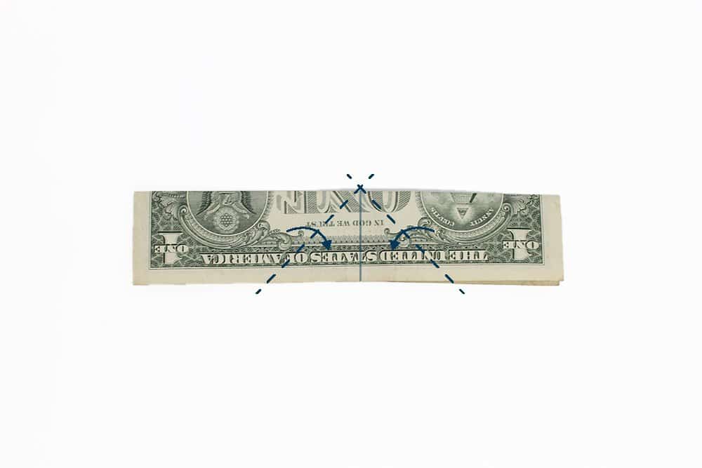 How to make a Money Origami Boot - Step 04A