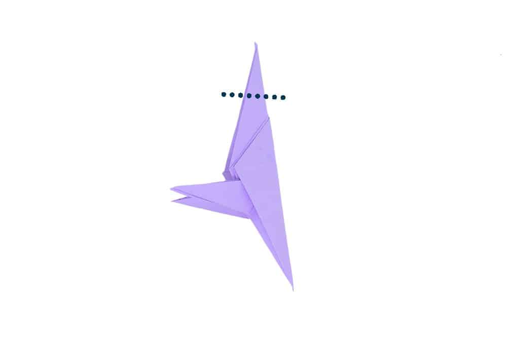 How to Make an Origami Crow - Step 21