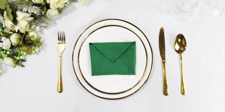 Create a Mini Envelope Style Rectangle Napkin Fold (7 Easy Steps)