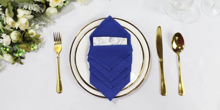 How to Make a Diamond Napkin Fold Envelope For Cutlery and More