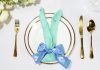 A Quick Guide on How to Make a Simple Bunny Napkin Fold With Ribbon
