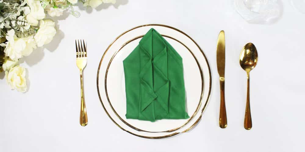 Make a Fancy Dinner Jacket Napkin Fold Shirt Napkin with Ruffles