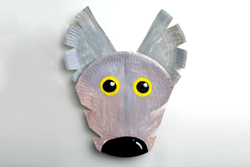How to Make a Wolf Paper Plate - Finish