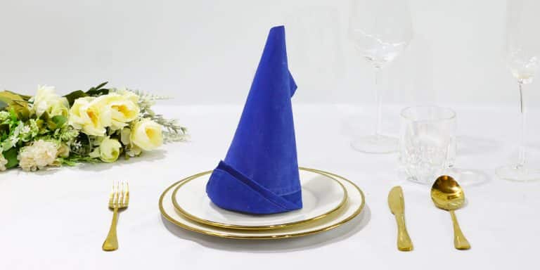 Learn to Make a Pointed Elf Hat Napkin Fold | Ideas for Christmas