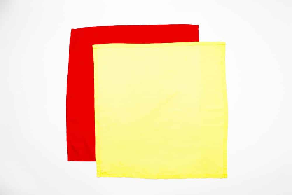 How to Make a Spanish Napkin Flag - Step 01