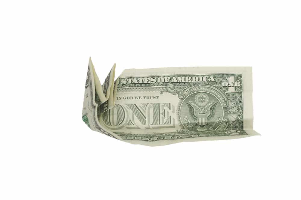 How to Make a Dollar Bill Heart Bookmark- Step 010.5