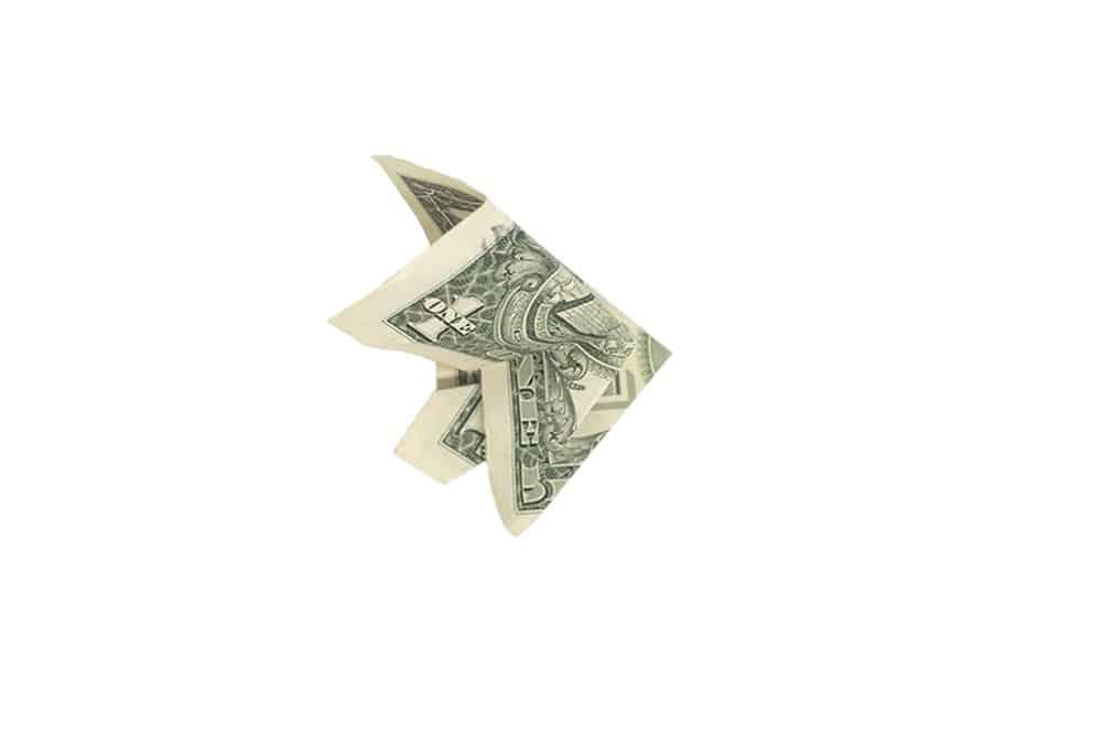 How to Make a Money Origami Graduation Cap - Step 025B