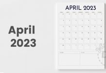 Free Blank Calendar Printable | April 2023