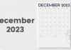 Free Blank Calendar Template | December 2023