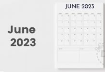 Free Blank Calendar Template | June 2023