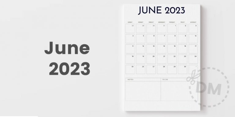Free Blank Calendar Template | June 2023