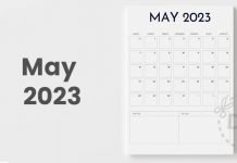 Free Blank Calendar Template | May 2023 Blank Calendar Printable - May 2023