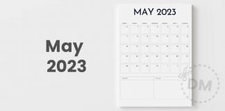 Blank Calendar Printable - May 2023