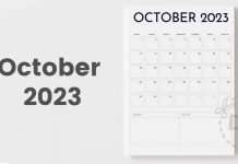 Free Blank Calendar Template | October 2023