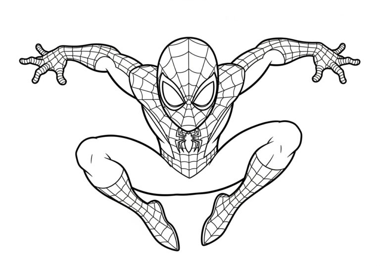 Black and Red Spiderman Coloring Pages Black and Red Spiderman Coloring Pages
