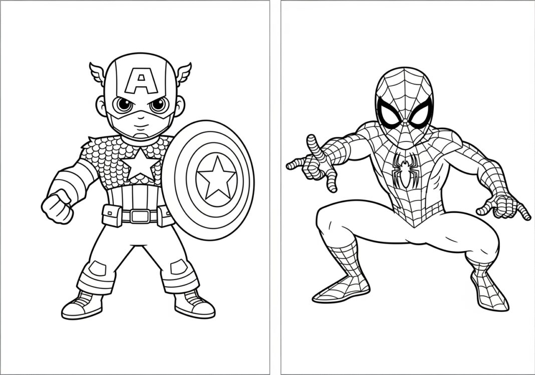 Happy Birthday Spiderman Coloring Page - Free Printable