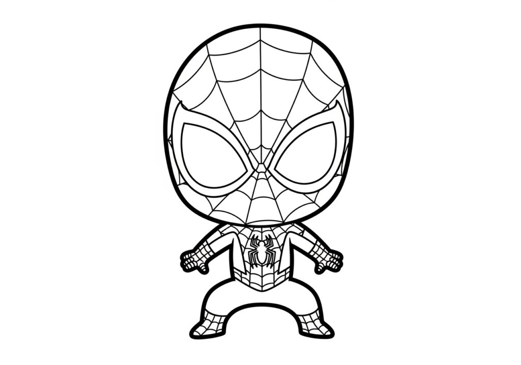 Happy Birthday Spiderman Coloring Page Printable
