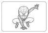 Cute Spiderman Coloring Page