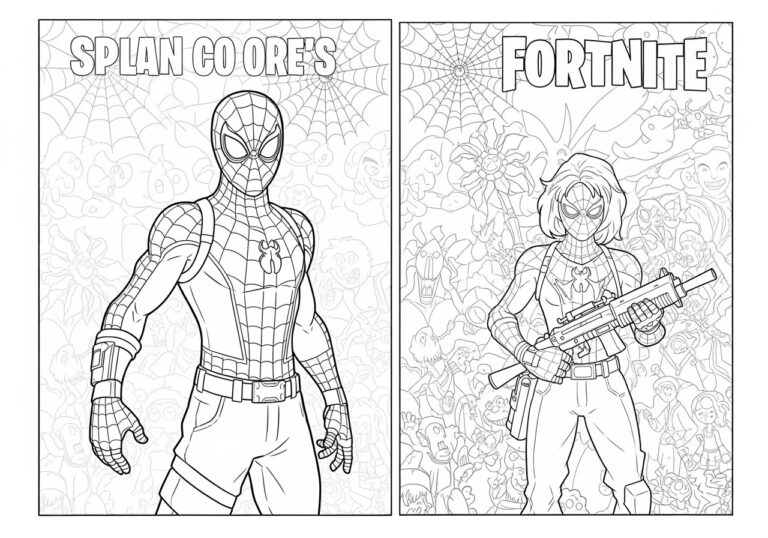 Fortnite Spiderman Coloring Pages: Fun and Free Printables Fortnite Spiderman Coloring Pages: Fun and Free Printables