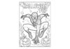 Spooky Halloween Spider-Man Coloring Page | Free & Printable