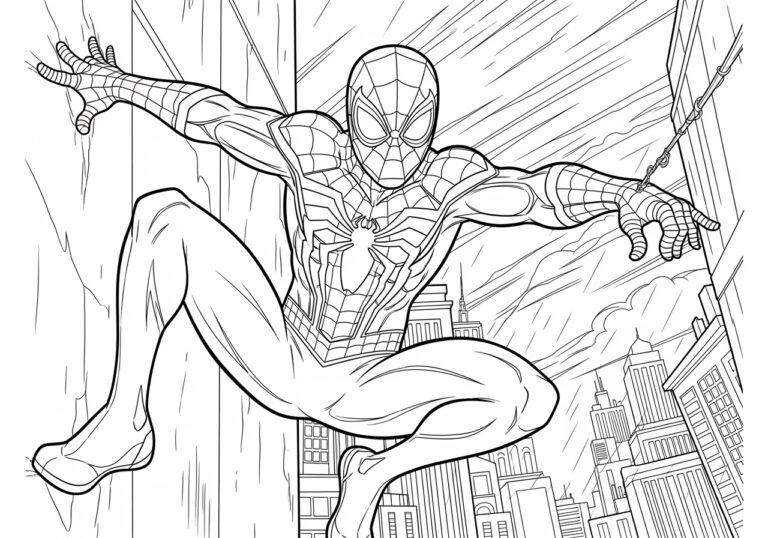 PS4 Spiderman Coloring Pages: Fun and Free Printables PS4 Spiderman Coloring Pages: Fun and Free Printables