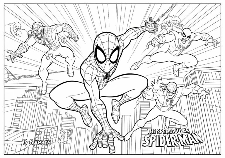 Spectacular Spider-Man Coloring Page | Free & Printable PDF Spectacular Spider-Man Coloring Page | Free & Printable PDF