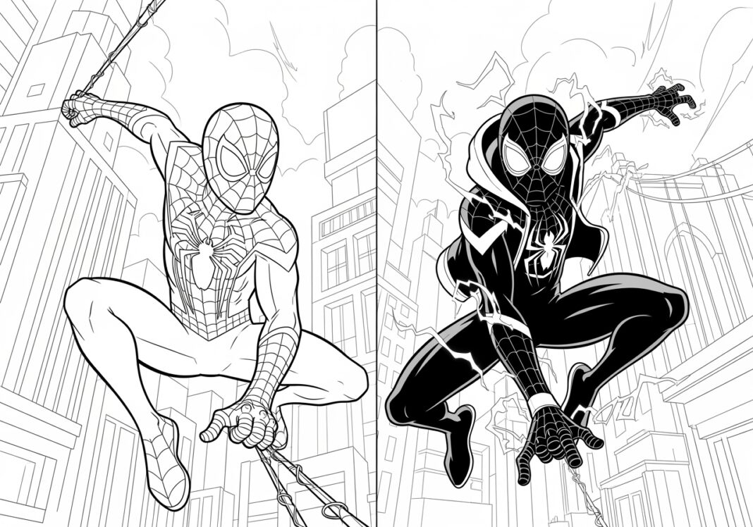 Descubra +100 Páginas para Colorir do Homem-Aranha | Imprimir e PDF Grátis