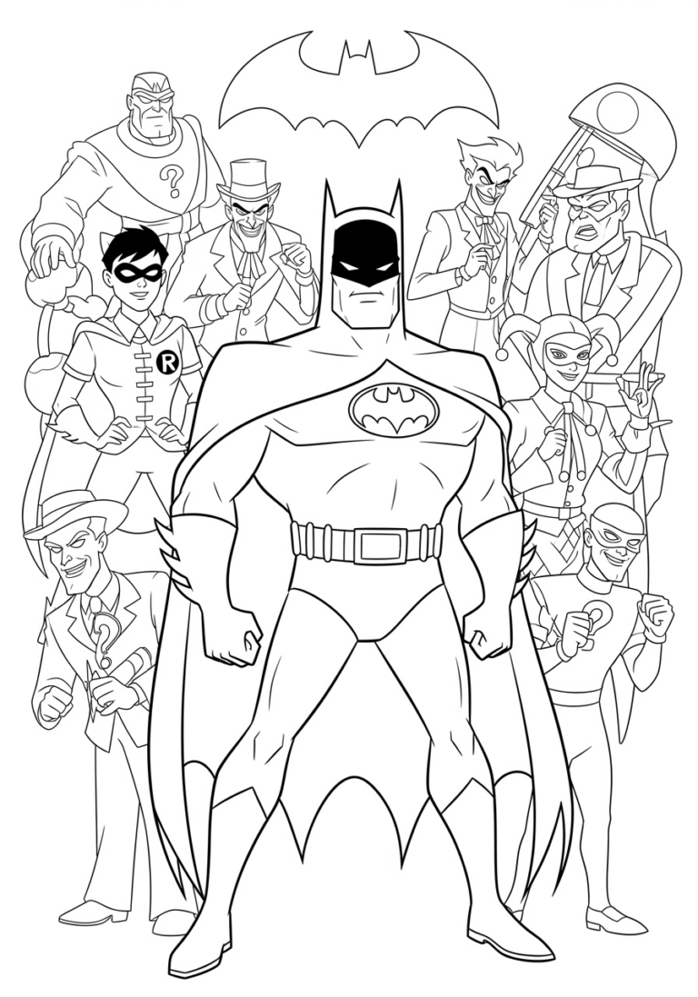Batman Animated Series Coloring Pages Batman Animated Series Coloring Pages