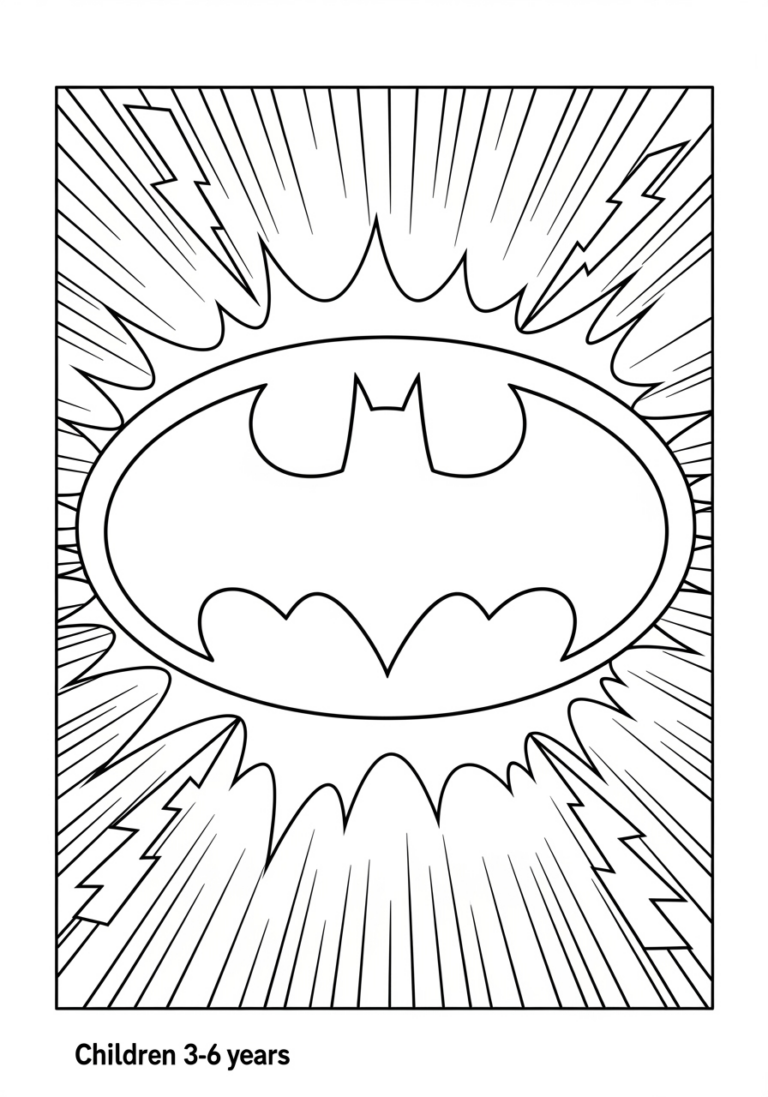 Batman Logo Coloring Pages: Printable Fun for Fans Batman Logo Coloring Pages: Printable Fun for Fans