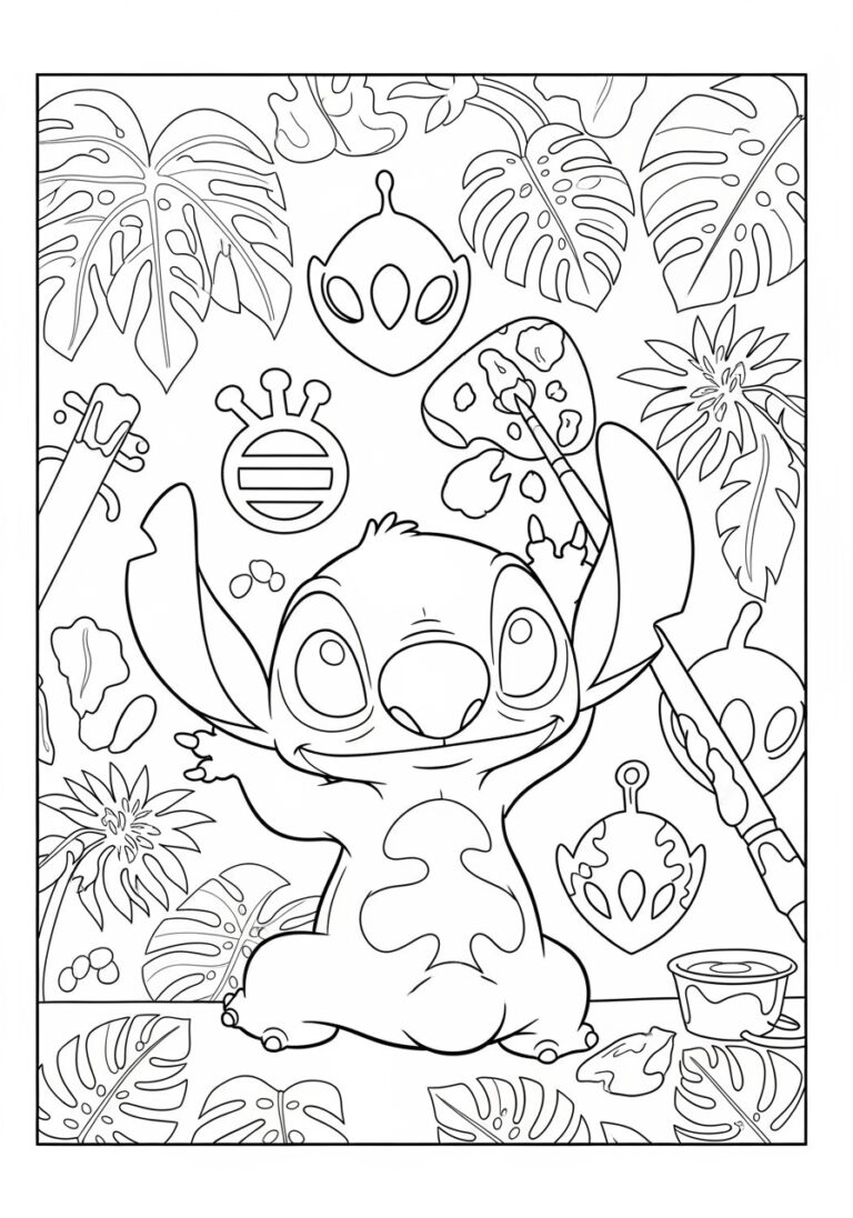 Adorable Cute Stitch Coloring Pages Adorable Cute Stitch Coloring Pages