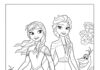Coloring Pictures of Anna and Elsa: Printable Pages for Kids