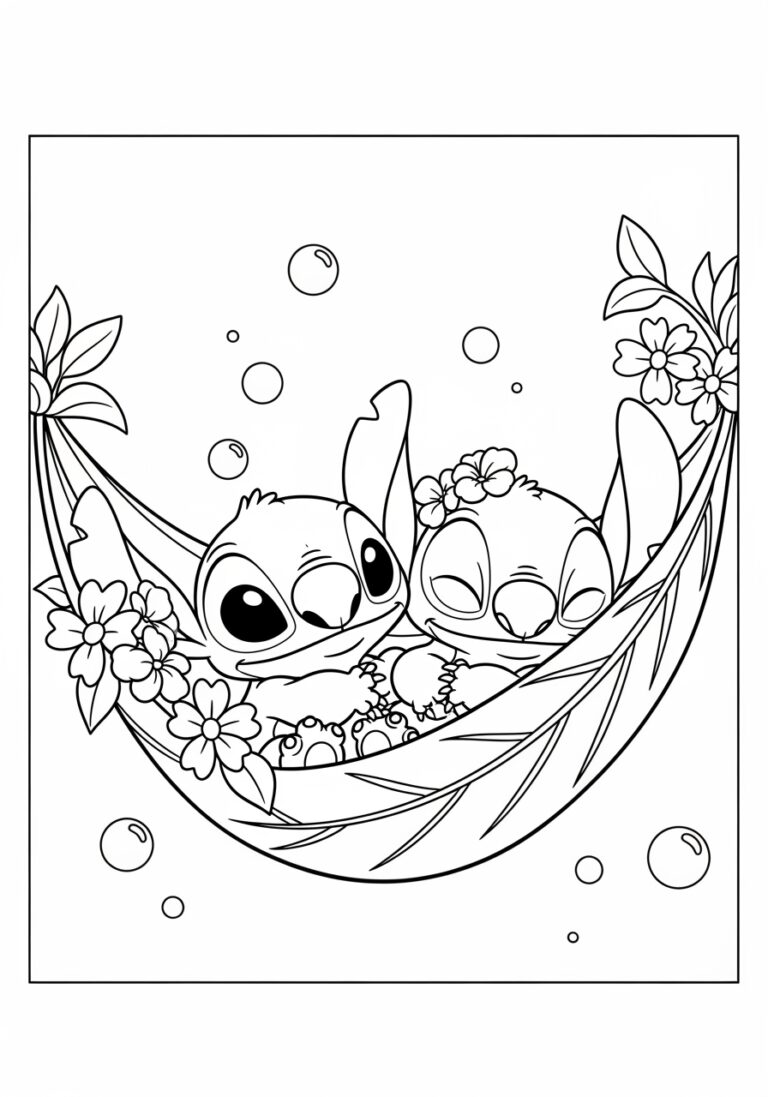 Explore Adorable Baby Stitch Coloring Pages for Kids Explore Adorable Baby Stitch Coloring Pages for Kids