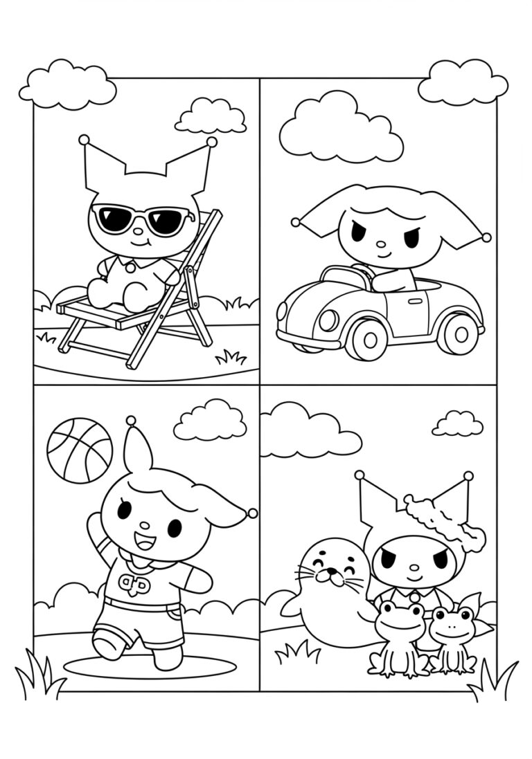 Badtz Maru Coloring Page: Printable Fun for Kids Badtz Maru Coloring Page: Printable Fun for Kids