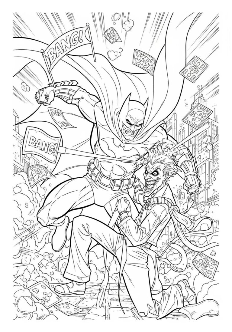Explore Creativity with Batman Adult Coloring Pages Explore Creativity with Batman Adult Coloring Pages