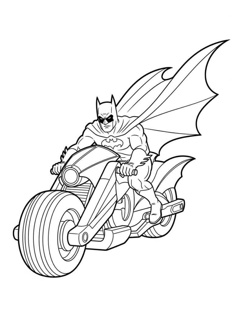 Batman Coloring Book Page: Printable Fun for Kids Batman Coloring Book Page: Printable Fun for Kids