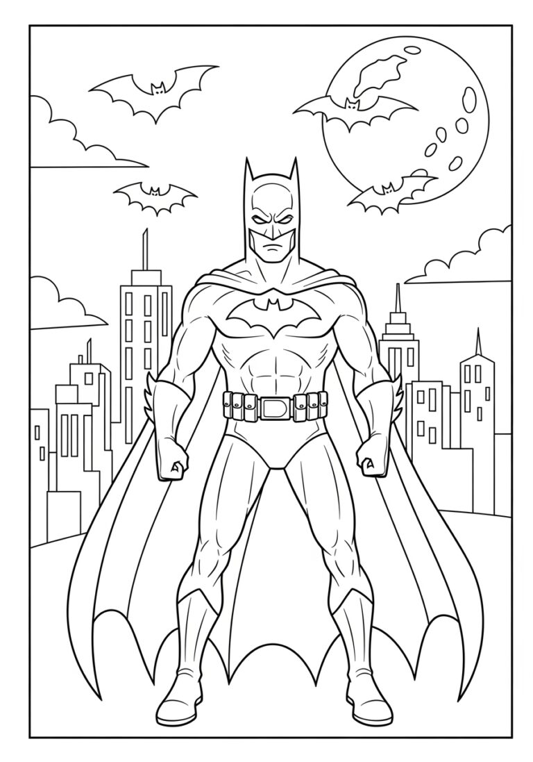 Explore Our Collection of Batman Coloring Images