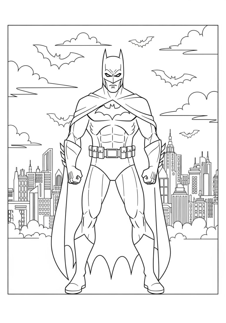 Batman Coloring Page Printable - Coloring Page Batman Coloring Page Printable 1752809633 768x1097
