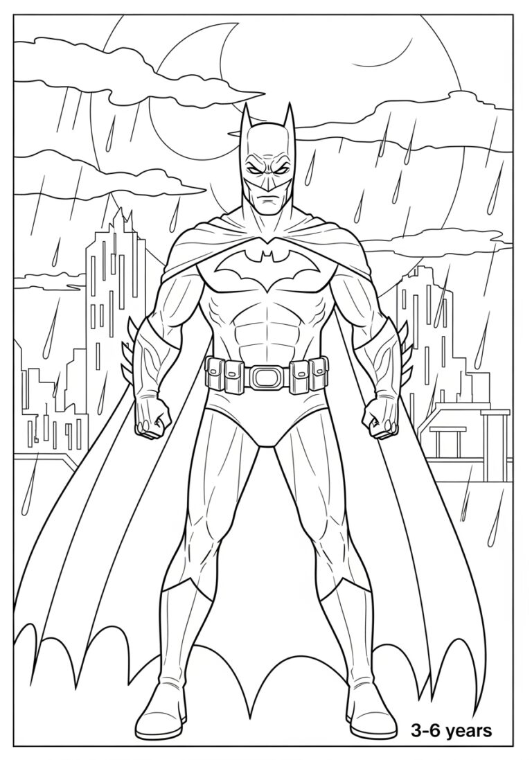 Batman Coloring Pages for Adults: Unleash Your Inner Artist