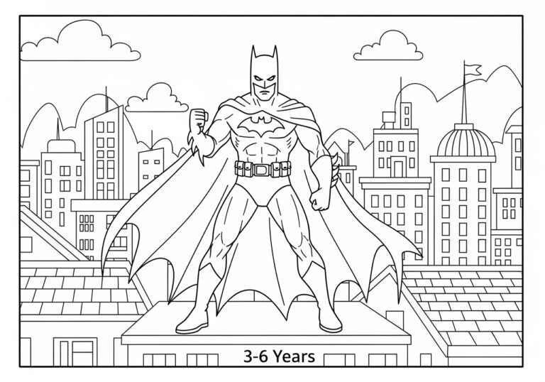 Free Batman Coloring Pages PDF for Kids Free Batman Coloring Pages PDF for Kids