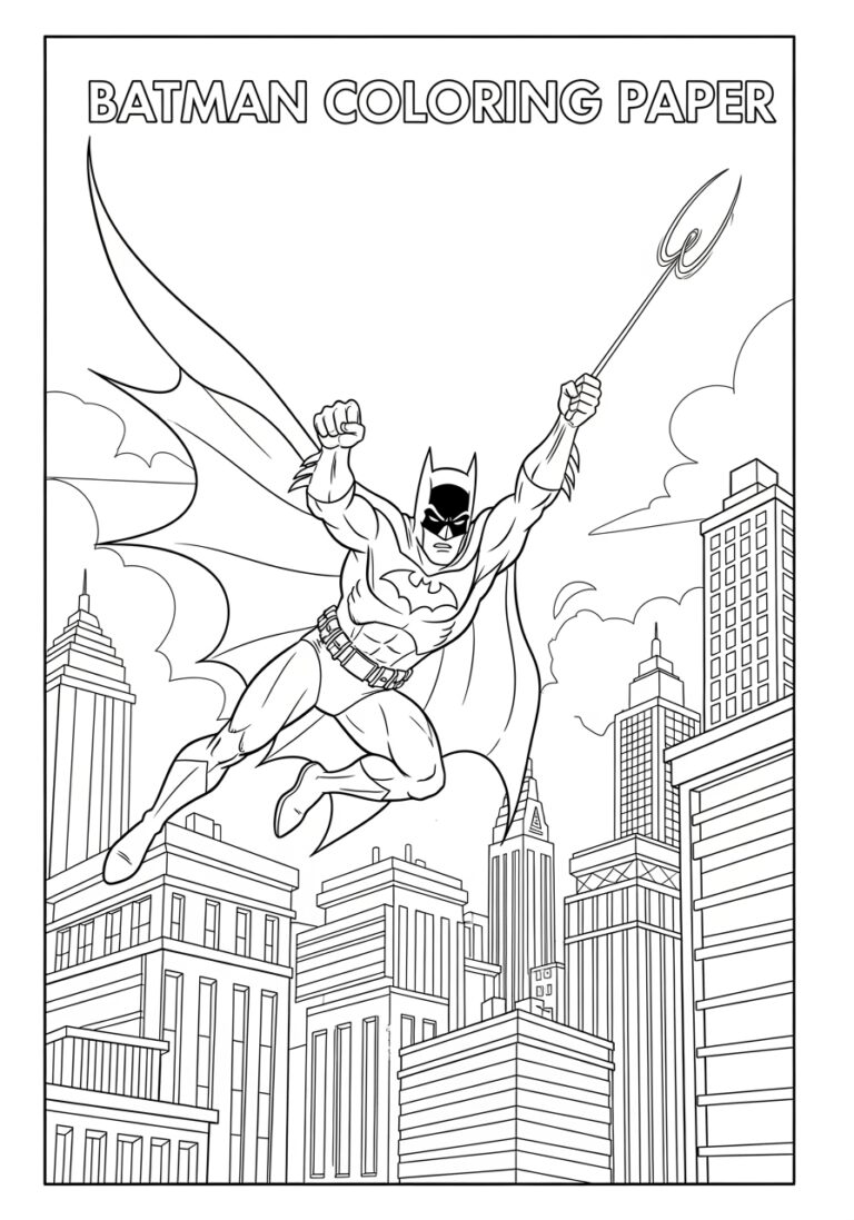 Batman Coloring Paper: Create Your Own Adventure Batman Coloring Paper: Create Your Own Adventure