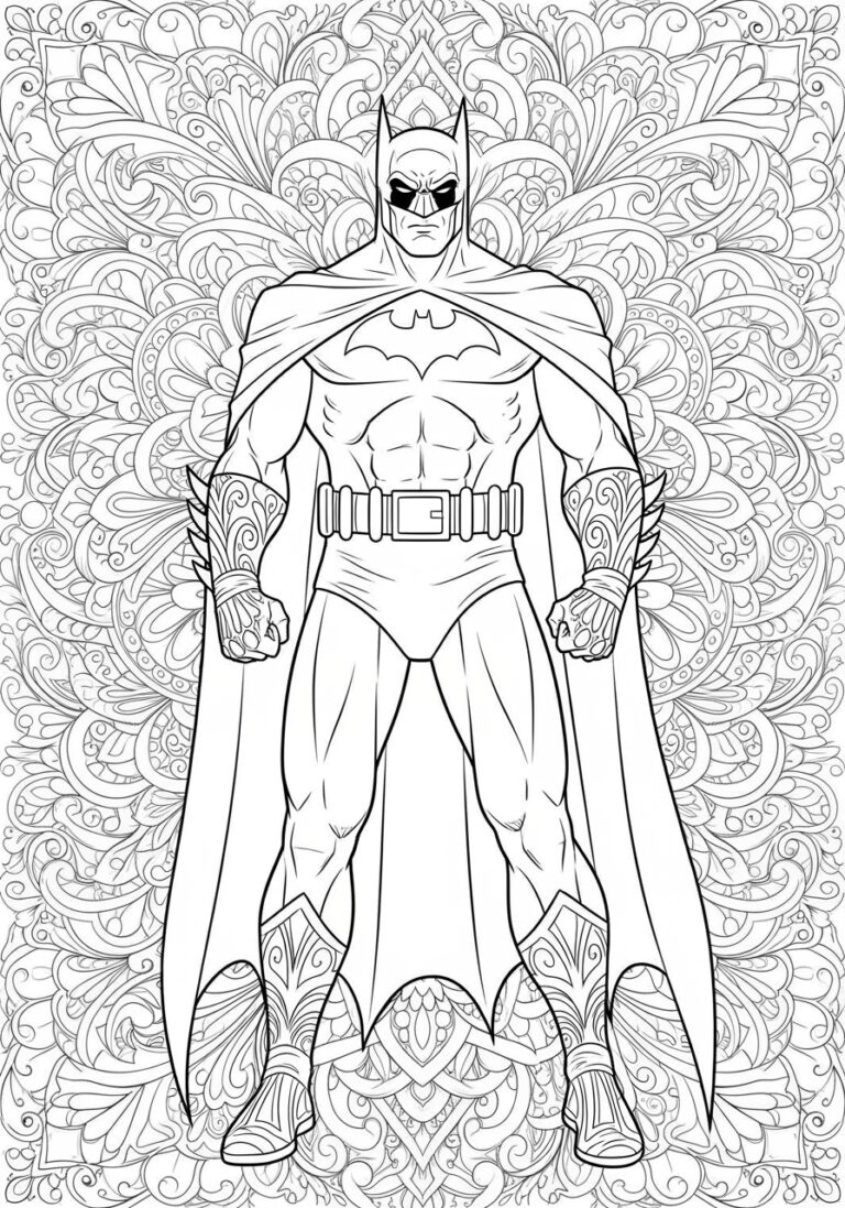 Batman Colouring In Pictures: Printable Pages for Creativity Batman Colouring In Pictures: Printable Pages for Creativity