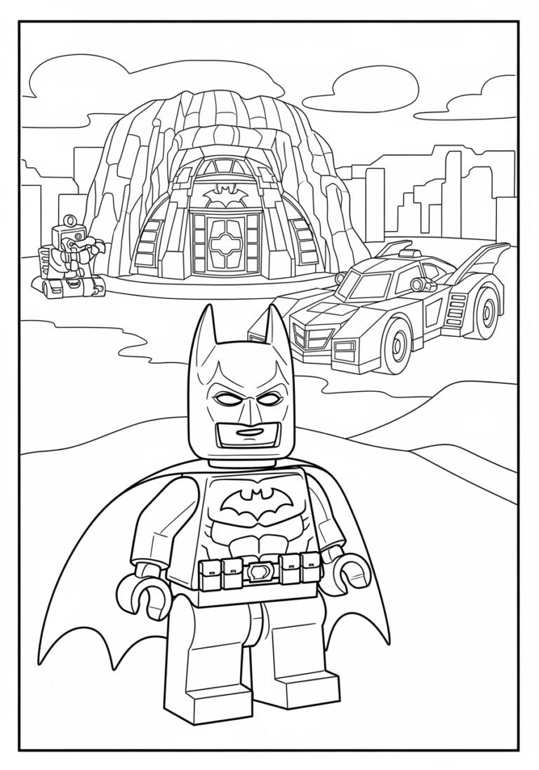 Printable Batman Lego Coloring Sheet