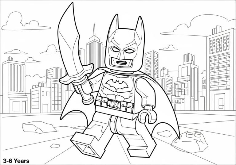 Batman Lego Printable Coloring Pages