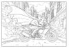 Batman Motorcycle Coloring Pages for Kids and Fans