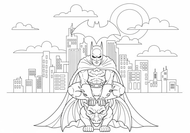 Batman Printable Pages Free Coloring - Coloring Page Batman Printable Pages 1752809597 768x538