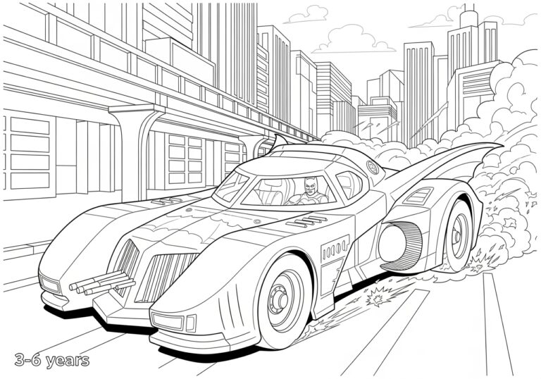Explore Our Exciting Batmobile Coloring Pages Collection