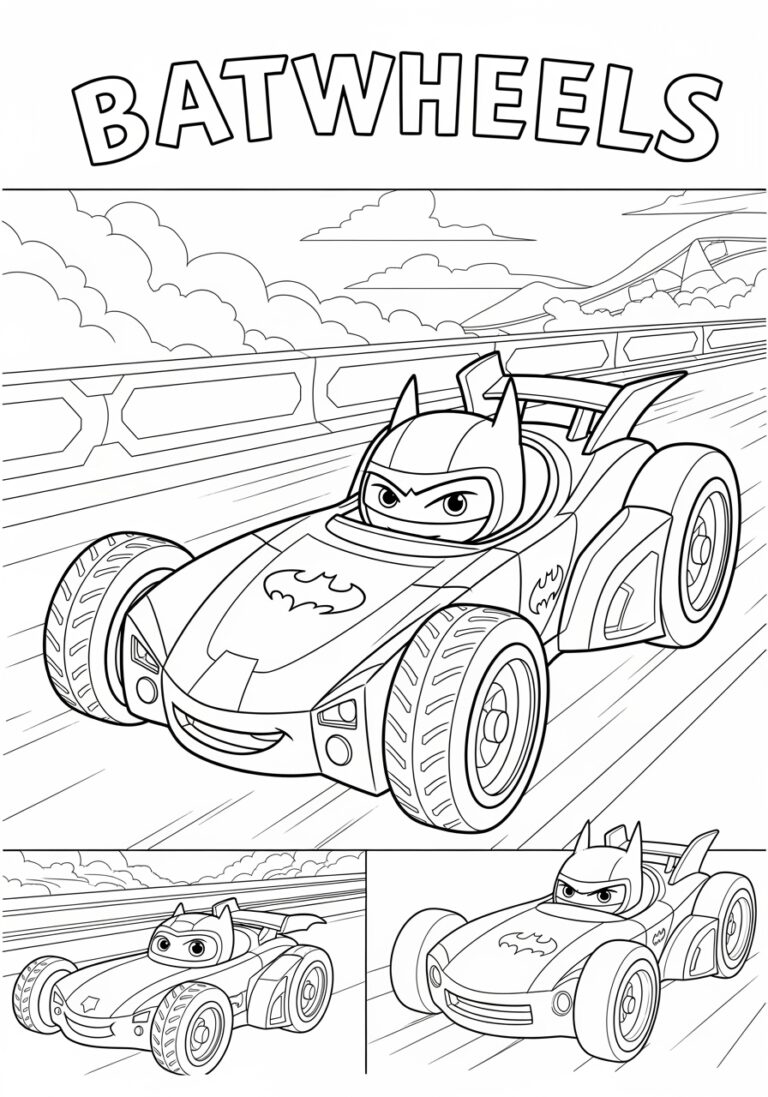 Exciting Batwheels Coloring Pages for Kids Exciting Batwheels Coloring Pages for Kids